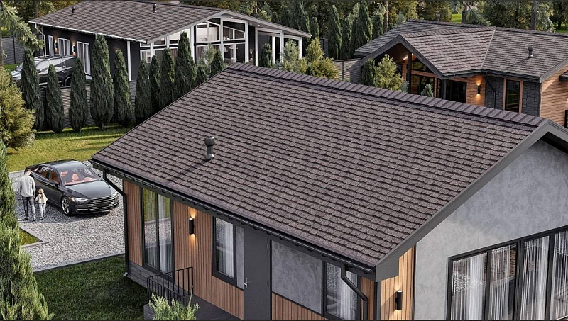 Гибкая черепица SHINGLAS (ТЕХНОНИКОЛЬ) Фристайл галька 